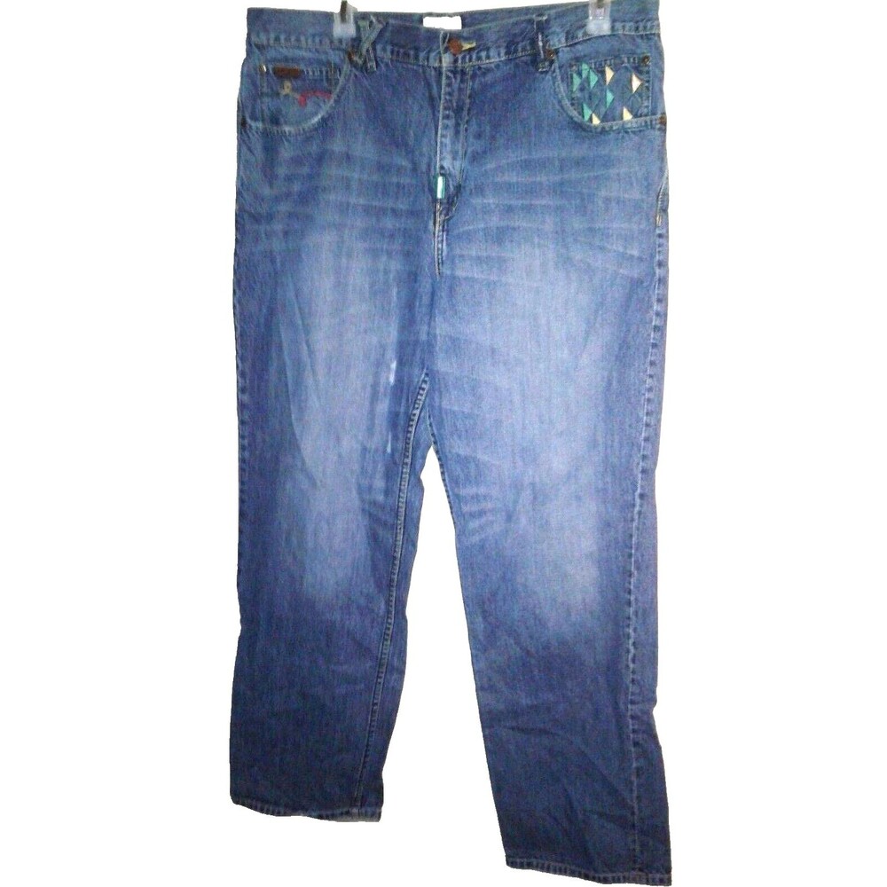 LR Geans LRG The Original Research Group Men Distressed Blue Jeans Pants Size 40